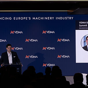 Bertram Kawlath, VDMA President at the VDMA European Summit 2026 in Rome, Italy