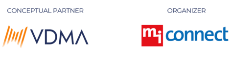 Logos of the VDMA, Conceptual Partner and mi-connect, organizer of the VDMA European Summit